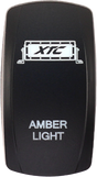 XTC Power Products SW00-00101001 Dash Switch Rocker Face Amber Light Bar for Jeep Wrangler, Toyota Tacoma, Ford F-150