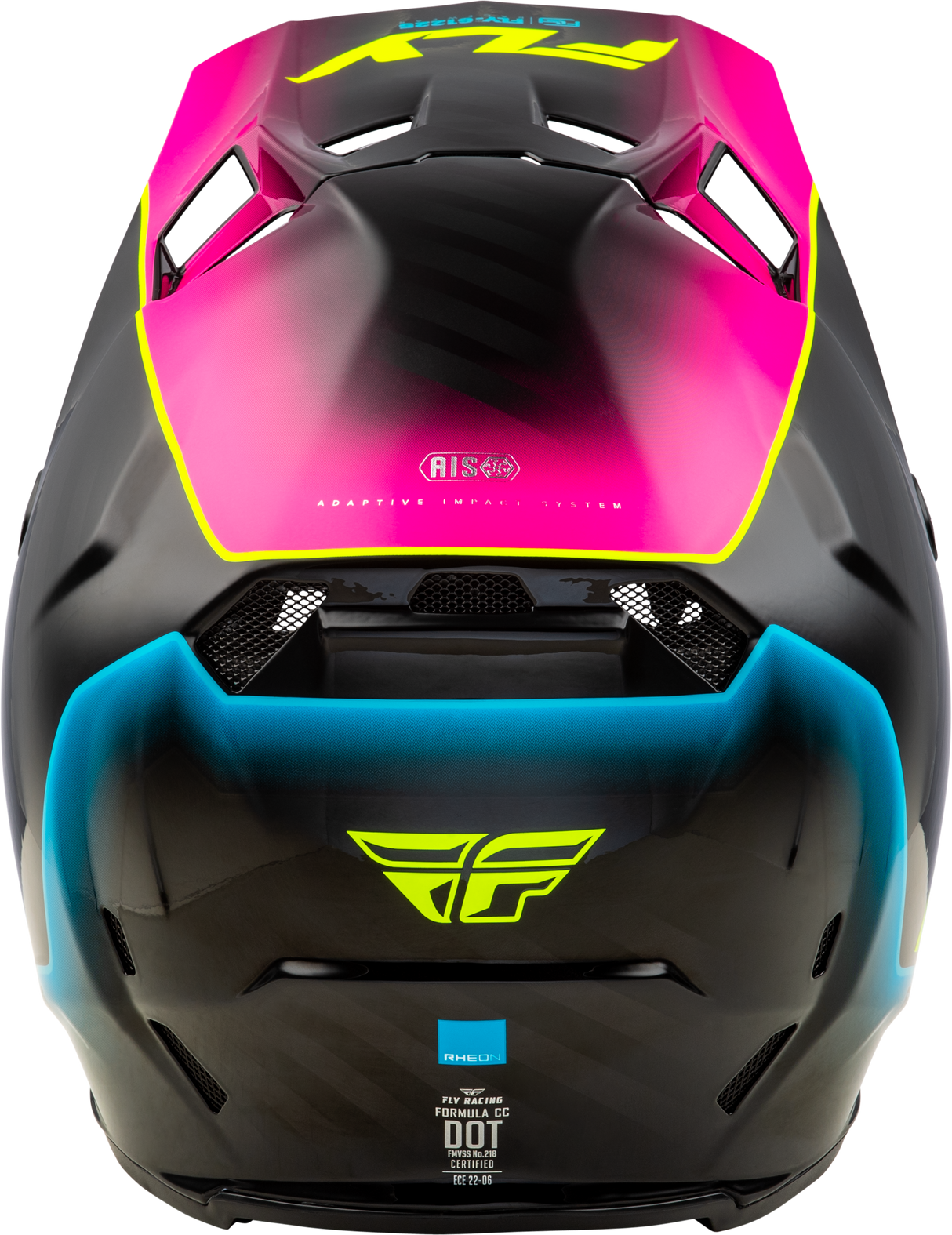 Fly Racing Formula CC Underglow Helmet Black, Pink & Blue XS – Motorcycle Helmet for Street and Off-Road Vehicles