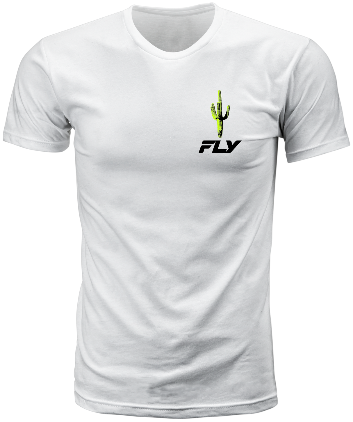 Fly Racing Desert Tee White 2X - Premium Crew Neck T-Shirt for Off-Road & Motocross Vehicles