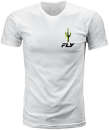 Fly Racing Desert Tee White 2X - Premium Crew Neck T-Shirt for Off-Road & Motocross Vehicles