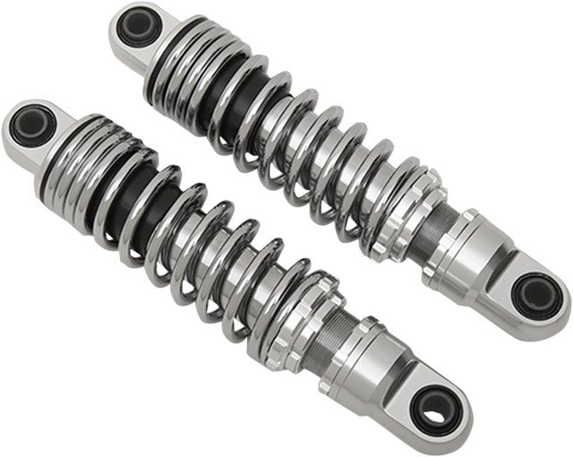 Drag Specialties Shocks Premium Ride-Height Adjustable 13-Inch for Harley-Davidson Touring Models - Chrome C16-0154A