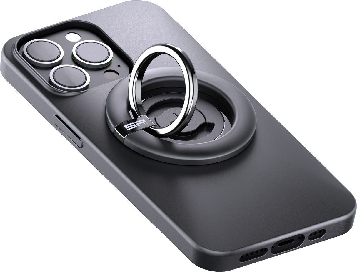 SP CONNECT Magnetic Ring Mount SPC+ Black – Compatible with MagSafe for iPhone 12/13/14 and More