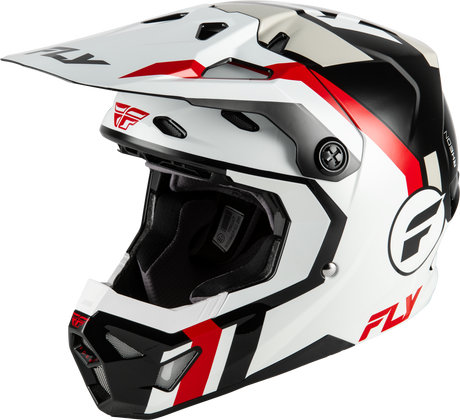 Fly Racing Formula CP Seal Helmet White/Black/Red - Extra Small for Motocross and Off-Road Bikes