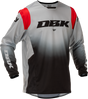 Fly Racing Kinetic Dbk Jersey Grey/Black/Red Medium for Motocross and Off-Road Vehicles