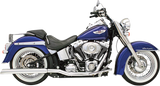 BASSANI XHAUST Power Curve True-Dual Crossover Header Pipes - '86-'06 Softail SFT-211