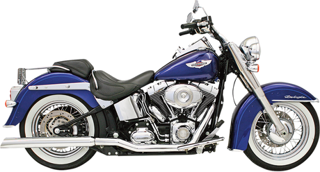 BASSANI XHAUST Power Curve True-Dual Crossover Header Pipes - '86-'06 Softail SFT-211