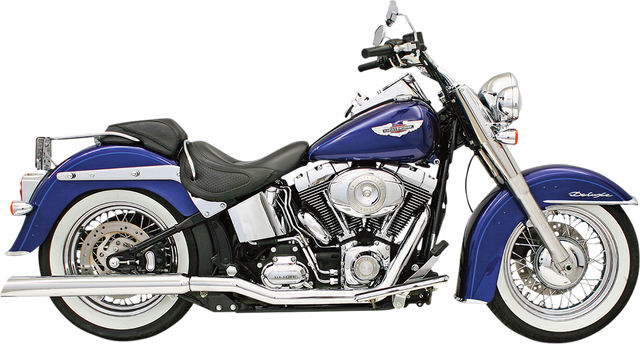 BASSANI XHAUST Power Curve True-Dual Crossover Header Pipes - '86-'06 Softail SFT-211