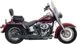 BASSANI XHAUST Mega Power Exhaust - Black - Short - FXS/FLS 1S12RB