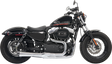 BASSANI XHAUST Mega Power Exhaust - Chrome - Short - '04-'13 XL with Mid/Forward Controls 1X22R