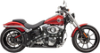 BASSANI XHAUST Sweeper Exhaust - Chrome/Black 1SD2FB