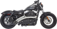 BASSANI XHAUST Radial Sweepers Exhaust System - Chrome - XL 1X2FC