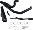 BASSANI XHAUST 2:1 Exhaust - Black - Megaphone - Short - '91-'05 FXD 13322R