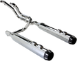 BASSANI XHAUST Down Under Exhaust - Chrome - Straight Can 1F76R