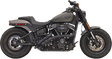 BASSANI XHAUST Sweeper Exhaust - Black/Black 1S22FB