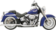 BASSANI XHAUST Slip-On Mufflers - Slash-Down - Chrome 31117C