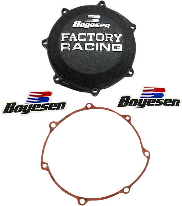 BOYESEN Yamaha CC-37B Clutch Cover - Black for Yamaha Motorcycles