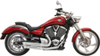 BASSANI XHAUST Pro-Street Exhaust - Chrome - Turnout 6V23D