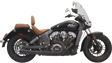 BASSANI XHAUST 2:1 Exhaust - Black - Short - Scout 8S12JB