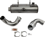 BASSANI XHAUST Muffler - Stainless Steel - RZR XP 900 6R9017