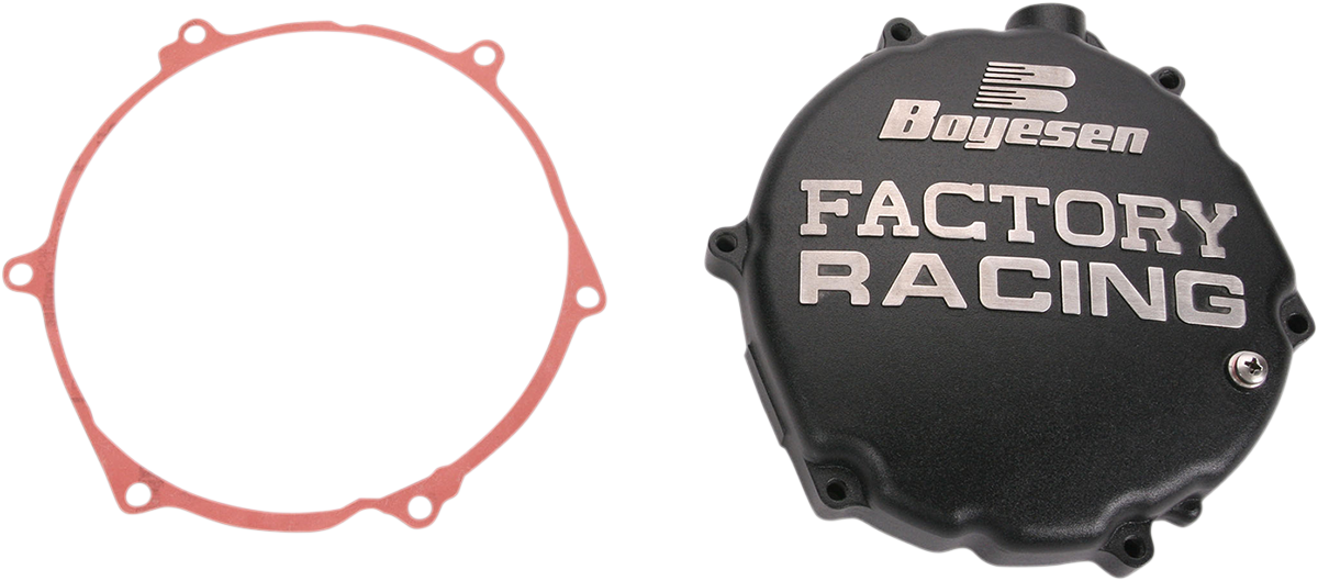 BOYESEN Kawasaki CC-12CB Clutch Cover - Black for Kawasaki Motorcycles