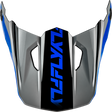Fly Racing Kinetic Crest Helmet Visor in Grey/Black/Blue for XL/2X Motorcycle Helmets