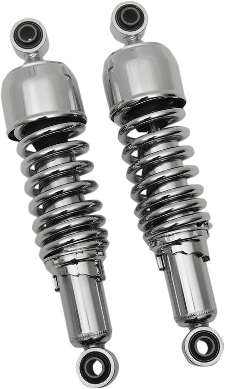 Drag Specialties Shocks Replacement Shock Absorbers - 13 Inch - Chrome for Harley-Davidson Motorcycles (Part #C16-0126)