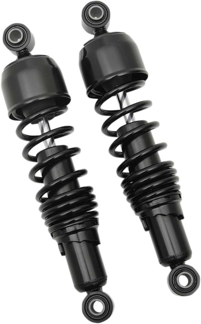 Drag Specialties C16-0130B Replacement Shock Absorbers - 13 inch Black for Harley-Davidson Touring and Softail Models