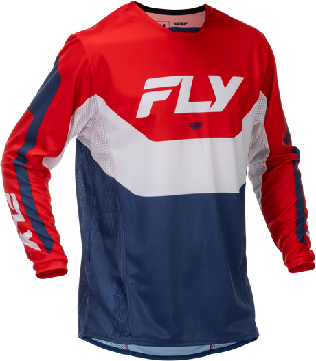 Fly Racing Kinetic Jersey Red/White/Blue Large for Motocross and Off-Road Vehicles