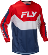 Fly Racing Kinetic Jersey Red/White/Blue Small for Motocross and Off-Road Vehicles
