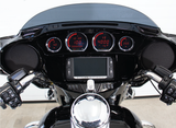 KOSO BA064921 4 Piece Red LED Gauge Kit for Harley-Davidson FLHT, FLHX, FLTR 2014-2022