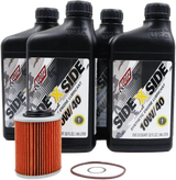 Klotz Sidexside Oil Change Kit 10W-40 with Oil Filter for Can-Am Maverick X3 Turbo (2017-2019)