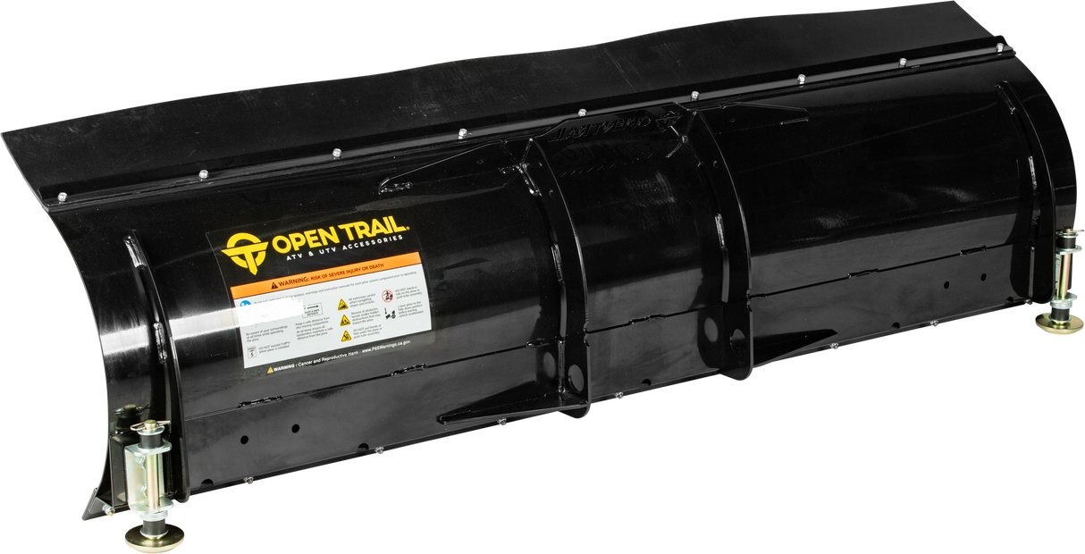 Open Trail 66-Inch Straight Snow Blade with Steel Wear Bar for UTVs and ATVs