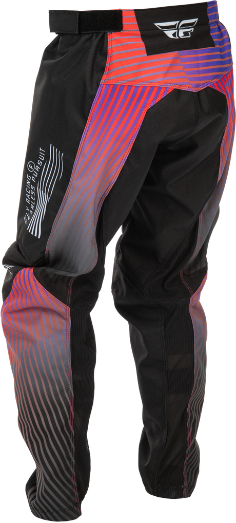 Fly Racing Youth F 16 Pants Black/Red/Purple Size 26 – Off-Road Motorcycle Riding Gear for Boys with Mesh Comfort Liner and Durable 600D Polyester
