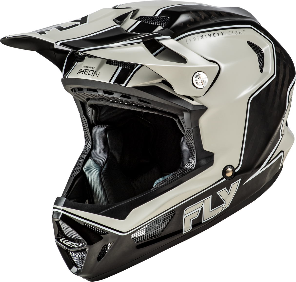 Fly Racing Werx R Flow Carbon Helmet Black Carbon/Grey for Motorcycle and ATV Riding