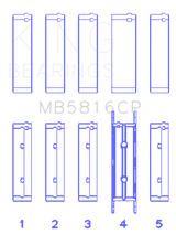 King Engine Bearings Ford 391CI 32V Turbo V8 Power Stroke/ O/S .040in Main Bearing Set