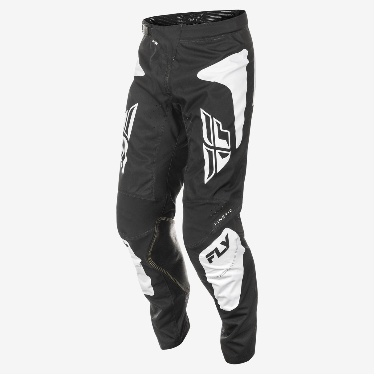 Fly Racing Kinetic Sym Pants for Motocross - Black/White, Size 28, Designed for Off-Road Performance and Durability