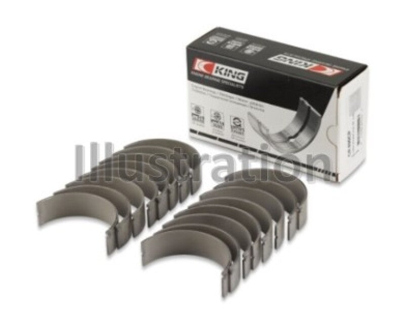 King Engine Bearings Ford (USA) Eng 445 T/D (Size +0.10) Connecting Rod Bearing - Set of 8 Pairs