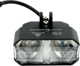 Cyron ABS1LW-2 Auxiliary Driving Lights Kit for Harley-Davidson V-Twin Motorcycles with 1.25-Inch Bar Mounts, White Illumination