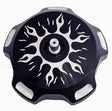 MODQUAD GC1-FRBLK Billet Gas Cap with Black Flames for Yamaha YFM700 Raptor (2007-2016)