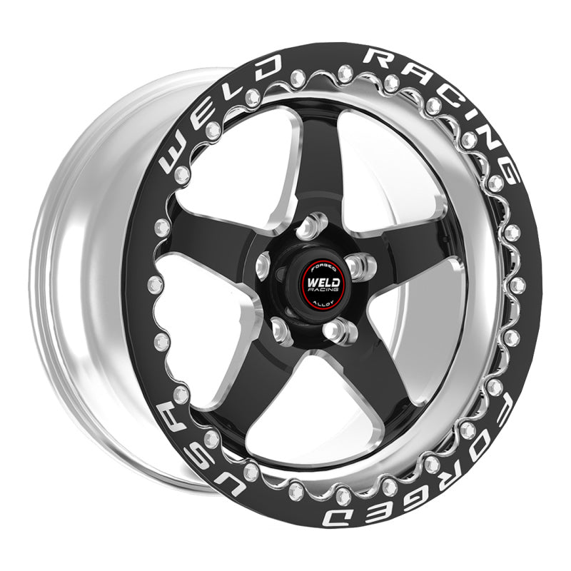 Weld S71 15x10.33 Inch Black Modular Wheel with Single Beadlock - 5x4.5 Bolt Pattern