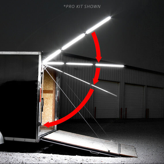 XK GLOW 2ft Nite Stix Foldable Overhead LED Work Light System for Trucks, Campers, and Trailers