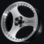 Advan RSII 18x9.5 +41 Hyper Black Wheel for 5x98 Bolt Pattern Vehicles