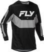 Fly Racing Kinetic Jersey Black/Grey Medium for Motocross and Off-Road Vehicles