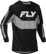 Fly Racing Kinetic Jersey Black/Grey 2X for Motocross and Off-Road Vehicles