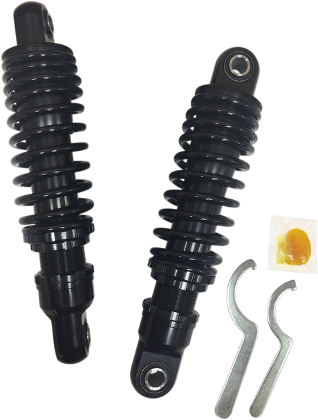 Drag Specialties Shocks Premium 10.5-inch Black C16-0149B for Harley-Davidson Motorcycles
