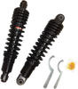 Drag Specialties Shocks Premium Ride-Height Adjustable 13-Inch Heavy Duty Black C16-0154HB for Harley-Davidson Touring Models