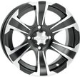 ITP Wheel - SS312 - Front/Rear - Black Machined - 12x7 - 4/110 - 5+2 1228439536B