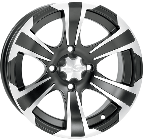 ITP Wheel - SS312 - Front/Rear - Black Machined - 12x7 - 4/156 - 4+3 1228441536B