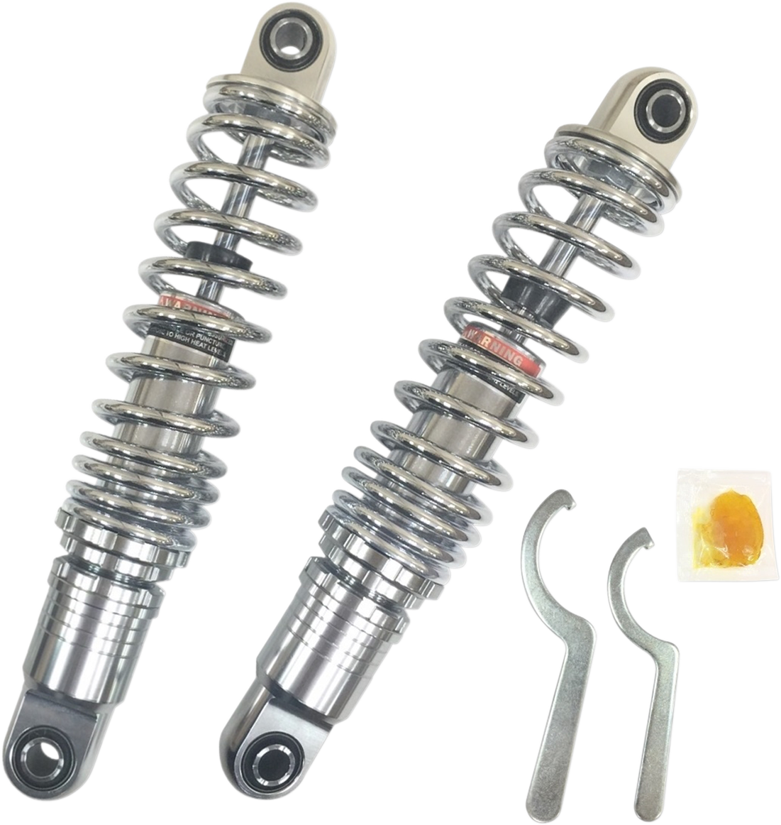 Drag Specialties C16-0163H Premium Ride-Height Adjustable Heavy Duty Shocks for Harley-Davidson Touring Models - 13 Inch