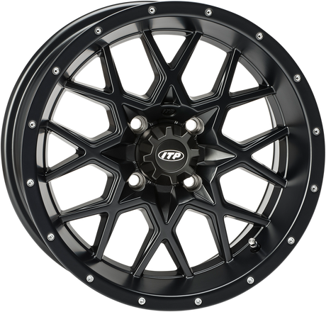 ITP Wheel - Hurricane - Front/Rear - Black - 12x7 - 4/110 - 5+2 1228627536B